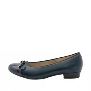 NEW ARA women's belinda bow ballet flat in blue
